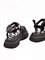 Женские сандалии черного цвета на платформе Chewhite - фото 26864