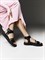 Женские сандалии из натуральной черной кожи Chewhite - фото 26887