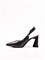Женские слингбэки черного цвета на каблуке Chewhite - фото 27008