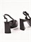 Женские слингбэки черного цвета на каблуке Chewhite - фото 27010