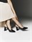 Женские слингбэки черного цвета на каблуке Chewhite - фото 27011