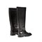 Женские демисезонные сапоги черного цвета - фото 48122