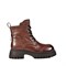Женские зимние ботинки коричневого цвета - фото 48370