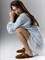Женские светло-коричневые мюли Chewhite - фото 50196