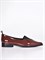Туфли из натуральной лаковой кожи красно-коричневого цвета - фото 5400