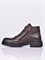 Кожаные ботинки коричневого цвета на подошве с протектором - фото 5675
