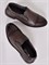 Кожаные туфли коричневого цвета с перфорированным узором - фото 5780