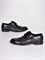 Кожаные туфли чёрного цвета на шнуровке - фото 5781