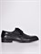 Кожаные туфли чёрного цвета на шнуровке - фото 5782