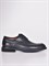 Кожаные туфли чёрного цвета на невысоком каблуке - фото 5786