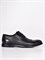 Удобные кожаные туфли из натуральной чёрной кожи на шнуровке - фото 5806