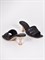 Мюли черного цвета на комфортном каблуке kitten heel - фото 5814