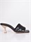Мюли черного цвета на комфортном каблуке kitten heel - фото 5815