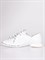 Белоснежные туфли из натуральной кожи с разноцветной шнуровкой - фото 5918