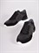 Чёрные кроссовки из комбинированного материала на шнуровке - фото 5939
