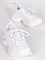 Белые летние кроссовки из натуральной кожи на оригинальной подошве - фото 6220