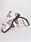 Кожаные сандалии молочного цвета из натуральной кожи с декорированной серебристой фурнитурой - фото 6318