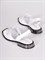 Белые сандалии из натуральной кожи с переплетёнными ремешками на союзке - фото 6387