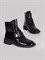 Черные ботинки с фурнитурой в тон - фото 6805