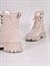 Женские зимние ботинки в светло-бежевом цвете - фото 6882