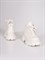 Ботинки из натуральной мягкой кожи белого цвета на платформе - фото 6983