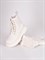 Ботинки из натуральной кожи белого цвета с золотистой фурнитурой - фото 7001