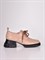 Туфли из натуральной кожи в коричневом цвете с шнуровкой - фото 7050