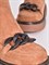 Ботинки из натуральной мягкой замши коричневого цвета с декором спереди - фото 7242