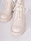 Ботинки из натуральной кожи белого цвета с шнуровкой - фото 7286