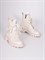 Ботинки из натуральной кожи белого цвета с шнуровкой - фото 7289