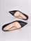 Женские туфли черного цвета с фигурным вырезом - фото 7613