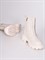 Высокие ботинки из натуральной кожи белого цвета с шнуровкой - фото 7637