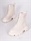 Высокие ботинки из натуральной кожи белого цвета с шнуровкой - фото 7642