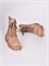 Высокие ботинки из натуральной замши коричневого цвета на шнуровке - фото 7681