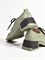 Туфли цвета хаки  из натуральной мягкой кожи с каблуком средней высоты - фото 7948