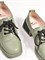 Туфли цвета хаки  из натуральной мягкой кожи с каблуком средней высоты - фото 7949