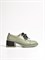 Туфли цвета хаки  из натуральной мягкой кожи с каблуком средней высоты - фото 7951