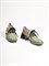 Туфли цвета хаки  из натуральной мягкой кожи с каблуком средней высоты - фото 7952