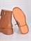 Ботинки  из натуральной мягкой кожи  в коричневом цвете на широком каблуке - фото 8114