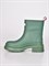 Высокие ботинки на платформе из натуральной гладкой кожи в зеленом цвете - фото 8158
