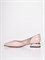 Женские туфли бежевого цвета на фактурном каблуке - фото 8224