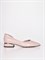 Женские туфли бежевого цвета на фактурном каблуке - фото 8225