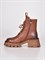 Высокие ботинки  из натуральной кожи  в коричневом цвете - фото 8266