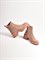 Ботинки в стиле челси  из натуральной мягкой замши бежевого цвета - фото 8336