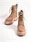 Высокие ботинки  из натуральной замши в коричневом цвете - фото 8396