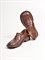 Классические туфли  из натуральной гладкой кожи в коричневом цвете - фото 8415