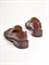 Классические туфли  из натуральной гладкой кожи в коричневом цвете - фото 8416