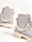 Ботинки  из натуральной мягкой кожи серого цвета с нежным декором из жемчуга - фото 8446