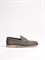 Мужские туфли серого цвета из натуральной мягкой замши - фото 8461