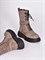 Высокие ботинки  из натуральной замши светло-коричневого цвета со стильной фурнитурой - фото 8549